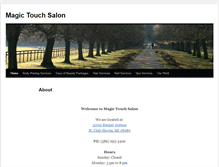 Tablet Screenshot of magictouchsalon.com